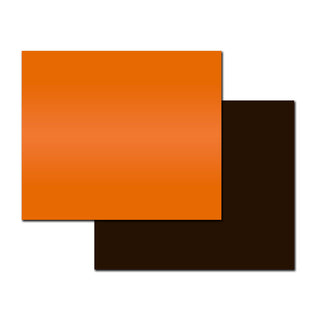 Magnetic Label - 130mm x 110mm - 0.8mm | Orange