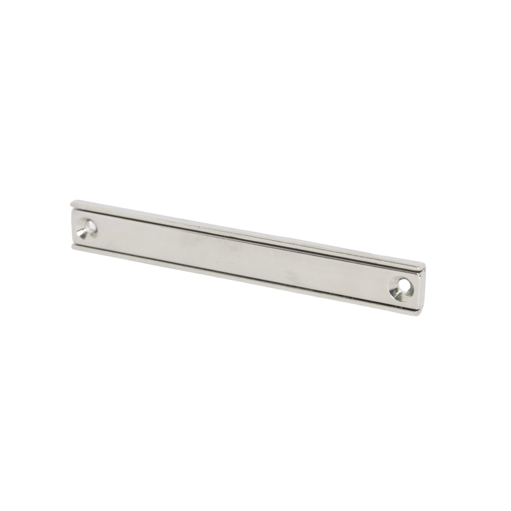 Neodymium Rectangular Pot Magnet with Countersunk Holes - 100mm x 13.5mm x 5mm