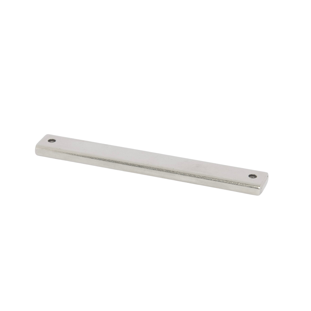 Neodymium Rectangular Pot Magnet with Countersunk Holes - 100mm x 13.5mm x 5mm