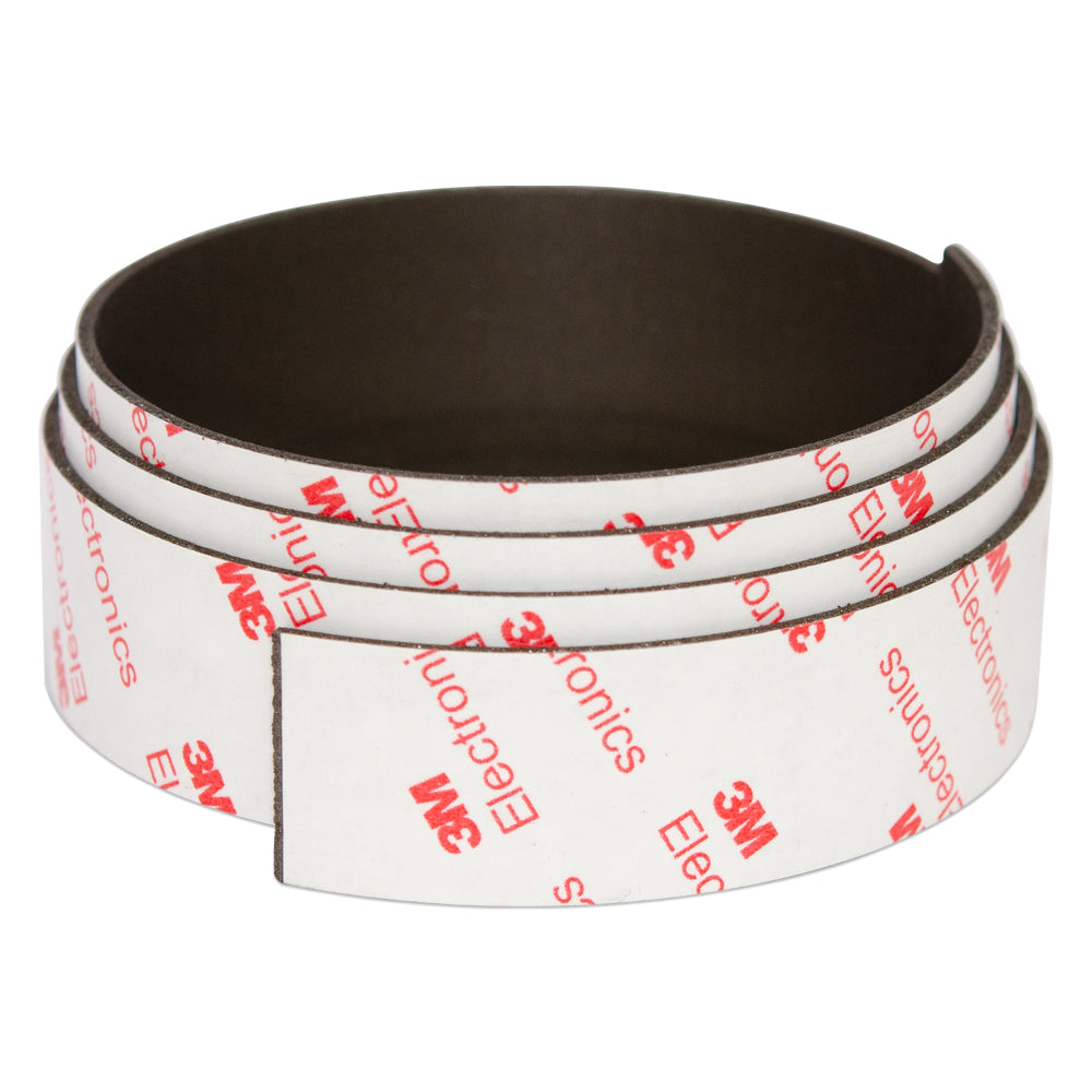 Neodymium Magnetic Strip - 25mm x 1.5mm | 2 Metres | 3M Adhesive Tape