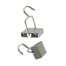 Ferrite Holding Magnet with Hook (Zinc)