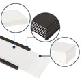Magnetic Label Holder C-Channel Set – 100mm x 15mm x 1.1mm | Includes Plastic Cover and Insert Card