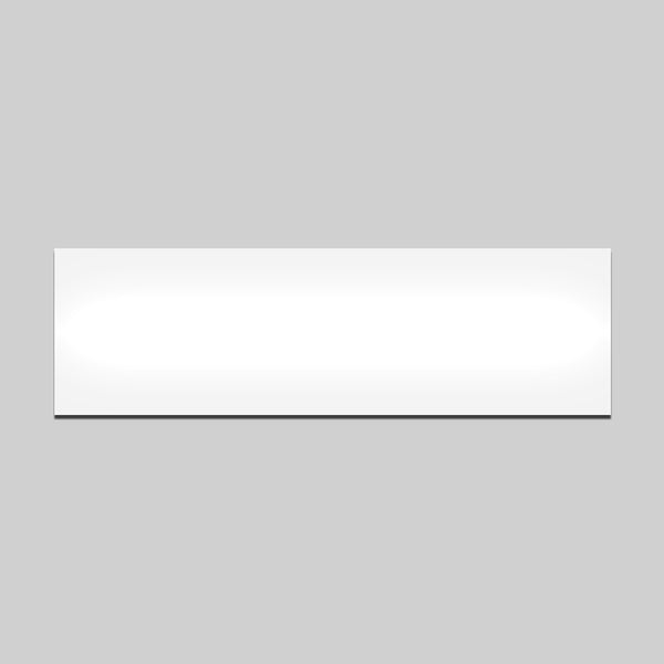 Magnetic Labels - 100 mm x  30 mm x 0.8 mm | White