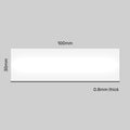 Magnetic Labels - 100 mm x  30 mm x 0.8 mm | White