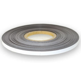 Magnetic Tape - White | 10 mm x 0.8 mm x 30 meters