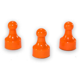 Orange Whiteboard Pin Magnets to organize your workplace!