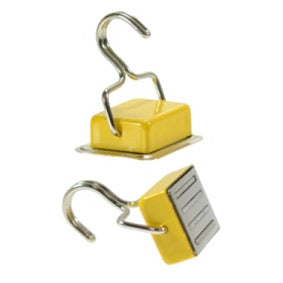 Ferrite Holding Magnet with Hook (Yellow)