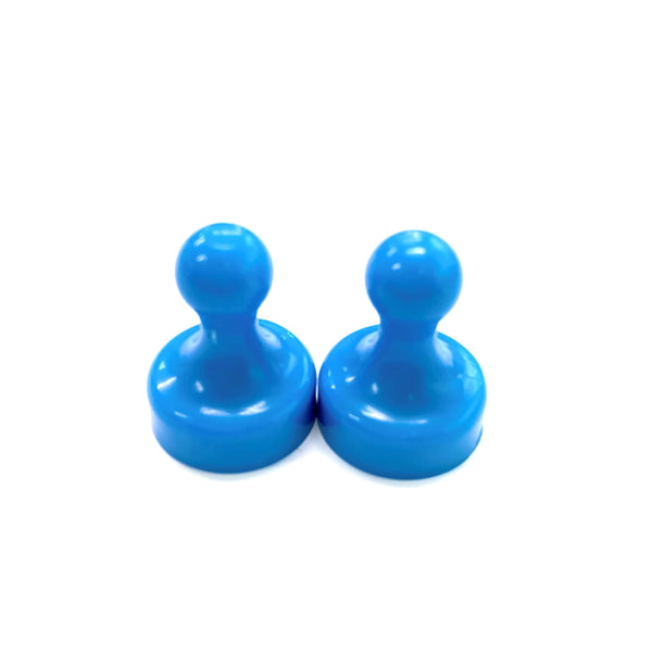 Blue Pin Whiteboard Magnets - 19mm diameter x 25mm | 6 PACK