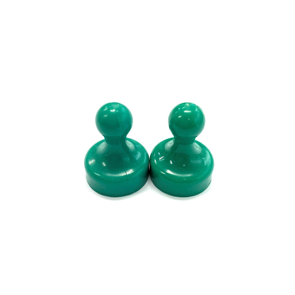Green Pin Whiteboard Magnets - 19mm diameter x 25mm | 6 PACK