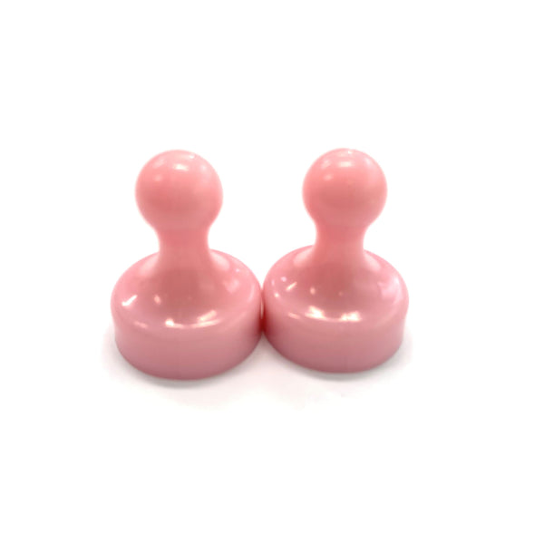 Pink Pin Whiteboard Magnets - 19mm diameter x 25mm | 6 PACK