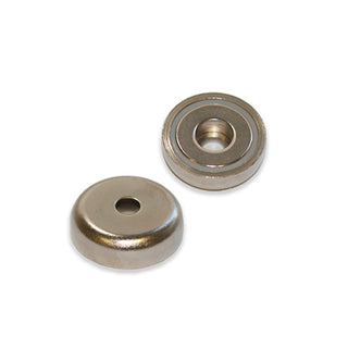 Dele Sprout hektar Neodymium Pot Magnet - 25 mm | Straight Hole | AMF Magnets – AMF Magnets USA