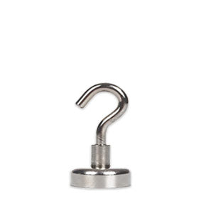 thumbnail image 2 of 2x 22KG (44lb) 25mm Eyebolt Magnetic Hooks - Heavy Duty - For Fishing Magnets Or Garage Storage 2 of 3