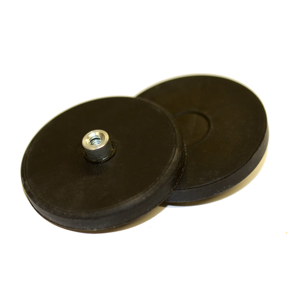 Female Thread Neodymium Pot - Diameter 43mm x 5mm with Rubber Case